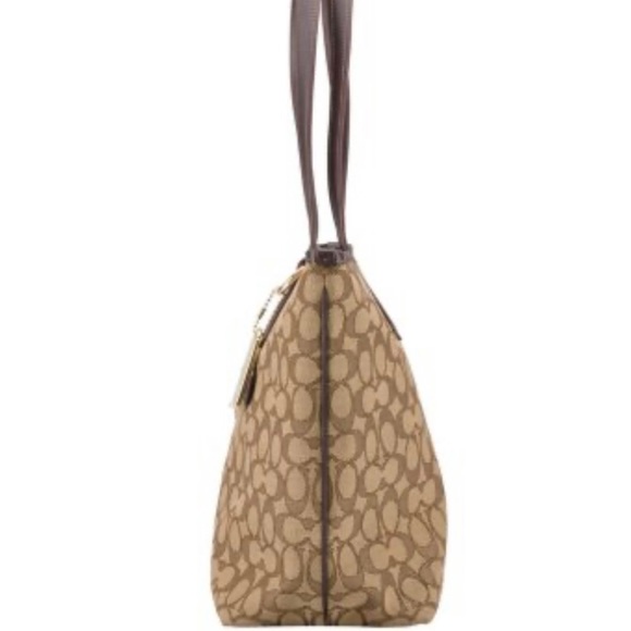 New - ๐ค Coach Taylor Tote in Signature Jacquard - Chocolate Brown - Picture 3 of 11